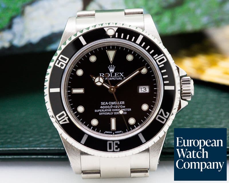 Image of Rolex Sea Dweller SS  + Rolex Service Card