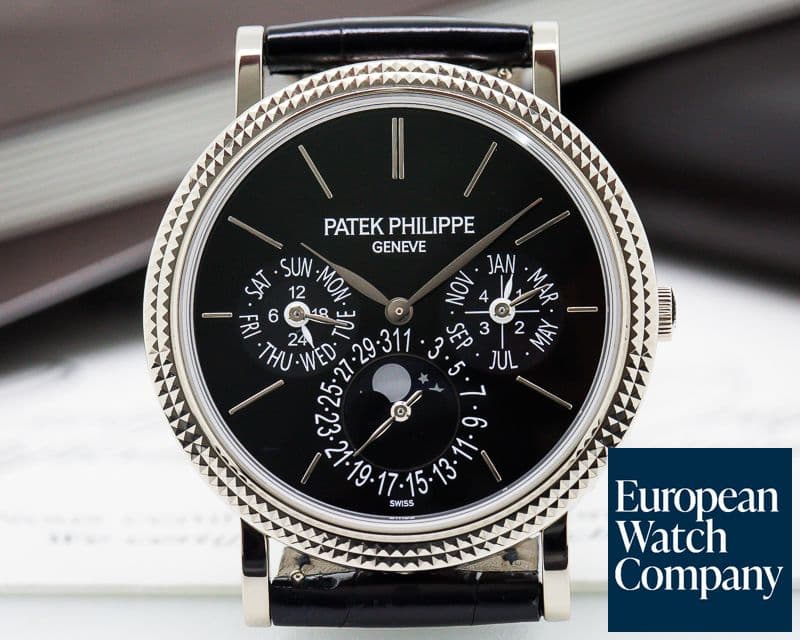 Image of Patek Philippe Perpetual Calendar Black Dial 18K White Gold