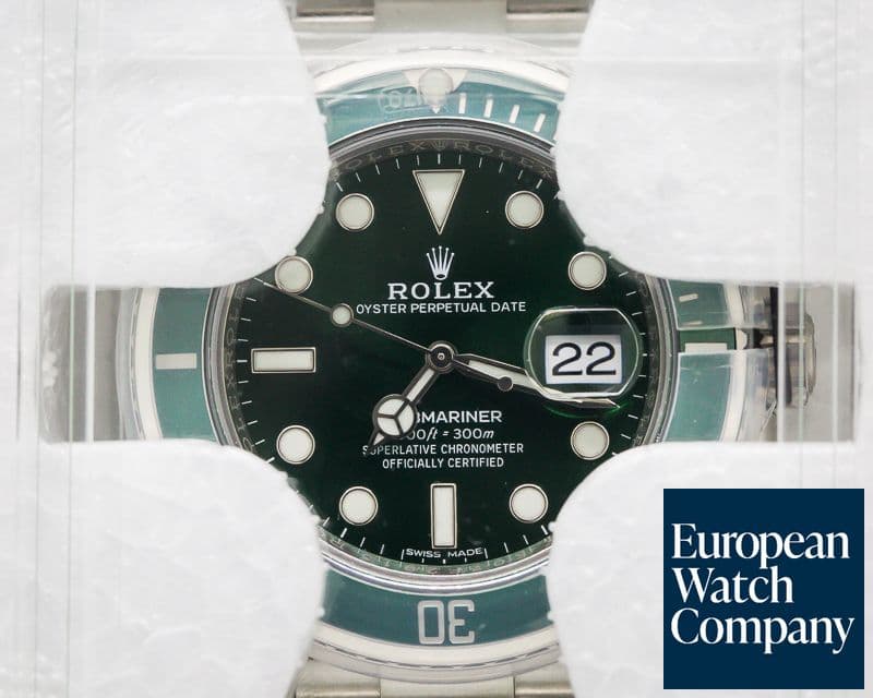 Image of Rolex Submariner Green Ceramic Bezel Green Dial SS/SS UNWORN

