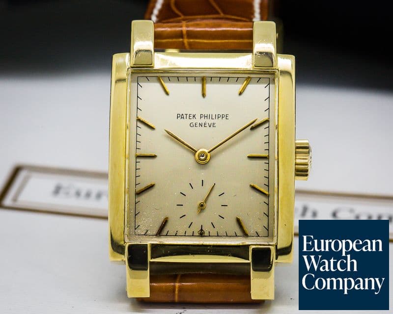Image of Patek Philippe Rectangular 18K Yellow Gold Circa 1950's