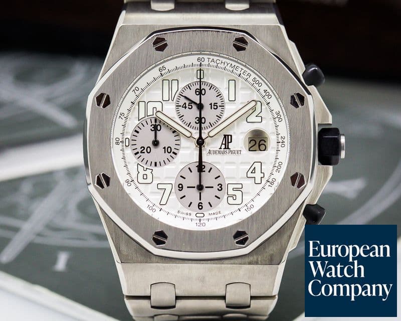 Image of Audemars Piguet Royal Oak Offshore Silver Dial Titanium / Titanium 