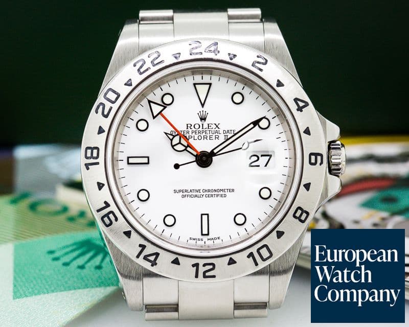 Image of Rolex Explorer II SS White Dial 