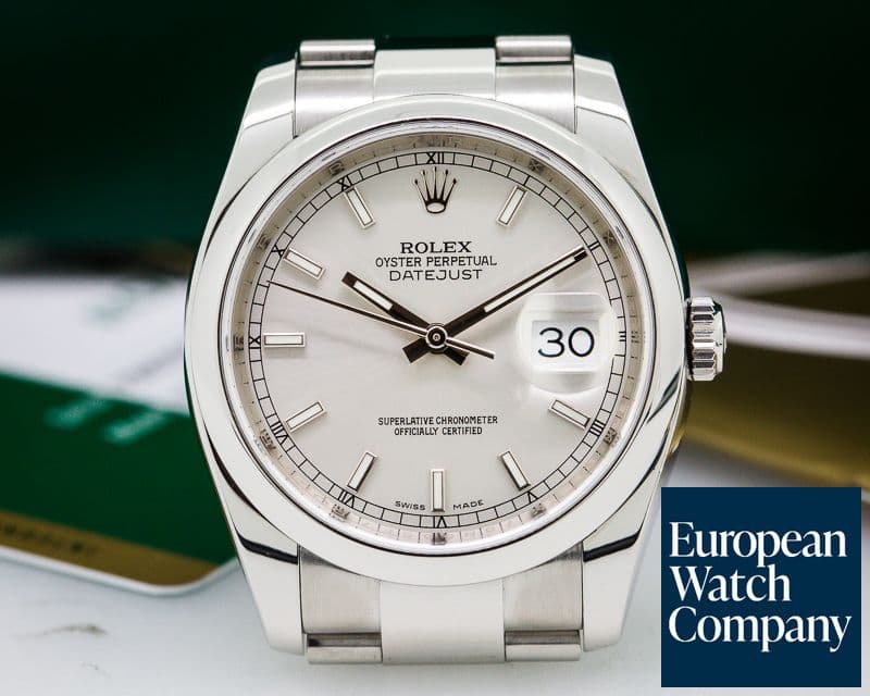 Image of Rolex Datejust Silver Stick Dial SS / SS