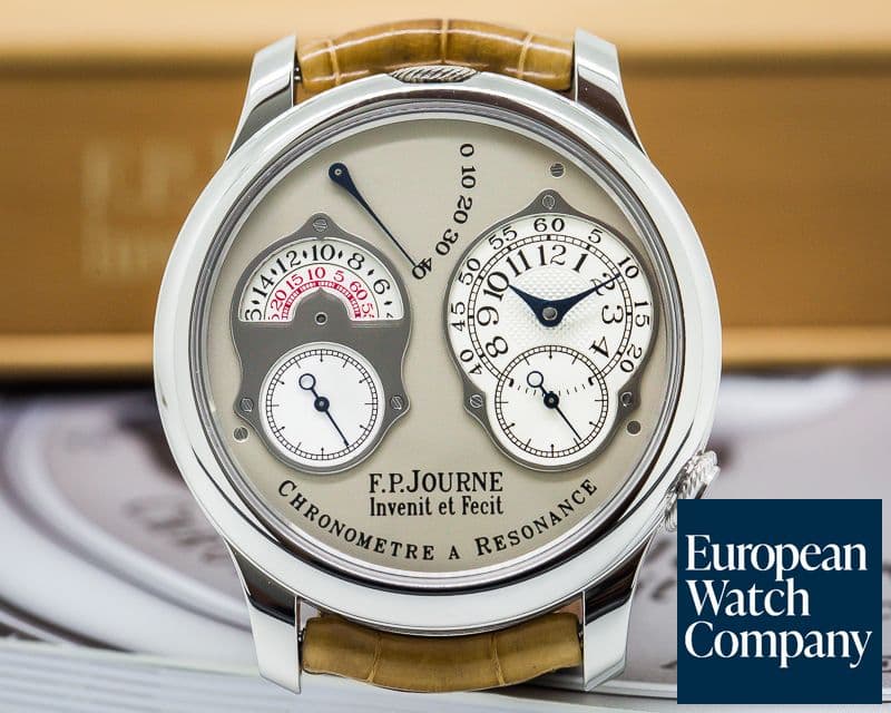 Image of F. P. Journe Chronometre Resonance
Platinum / Silver Dial 40MM