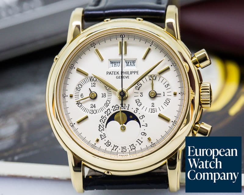 Image of Patek Philippe Perpetual Calendar Chronograph Yellow Second Series BIG HALLMARKS 