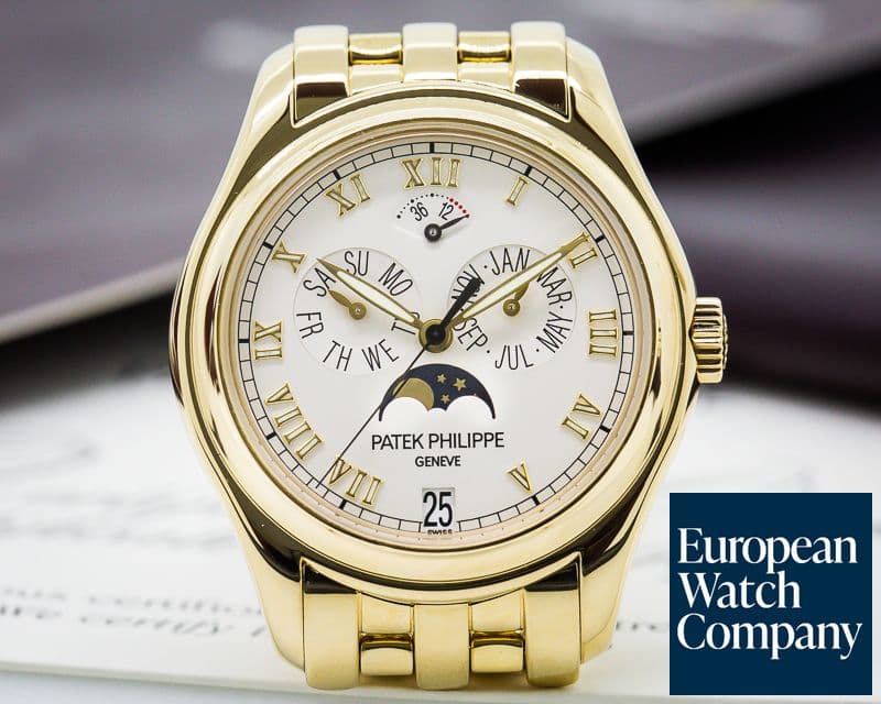 Image of Patek Philippe Annual Calendar Moonphase 18K Yellow Gold / Bracelet