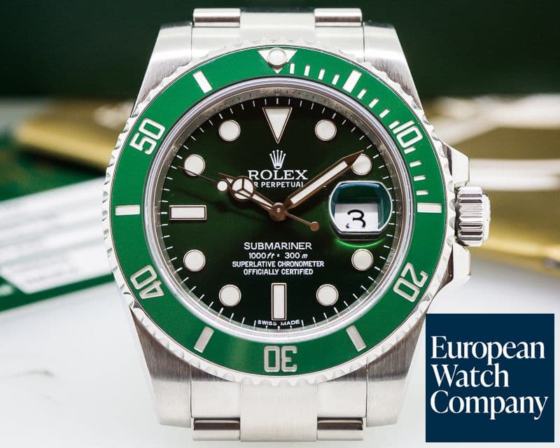 Image of Rolex Submariner Green Ceramic Bezel Green Dial SS