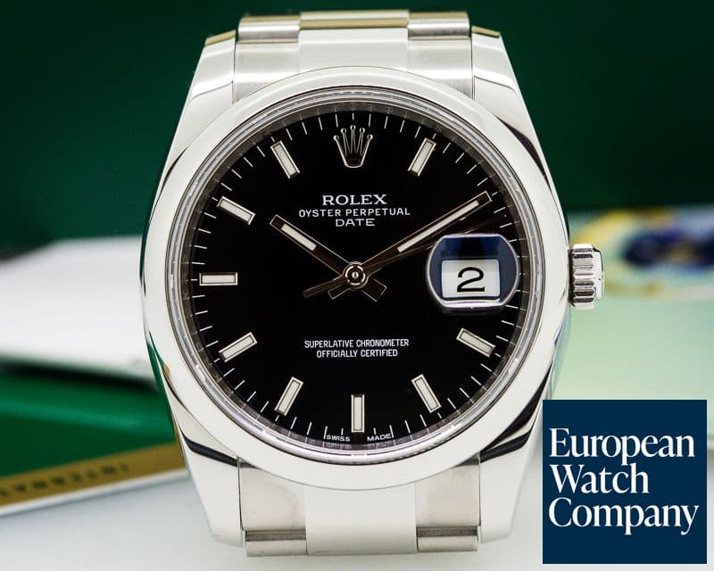 Image of Rolex Oyster Perpetual Date Black Dial SS