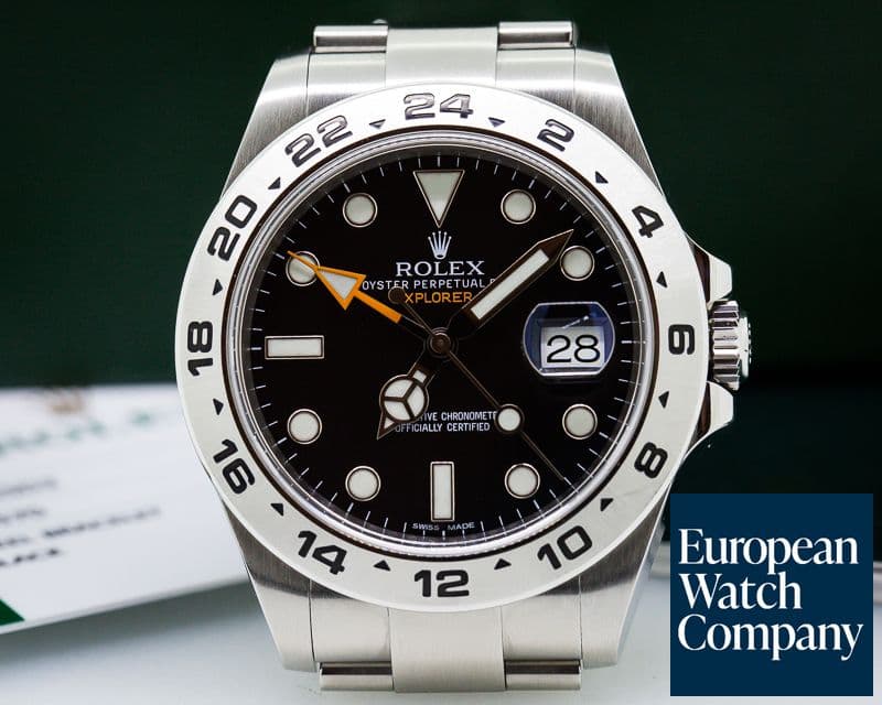 Image of Rolex Explorer II Black Dial SS / SS