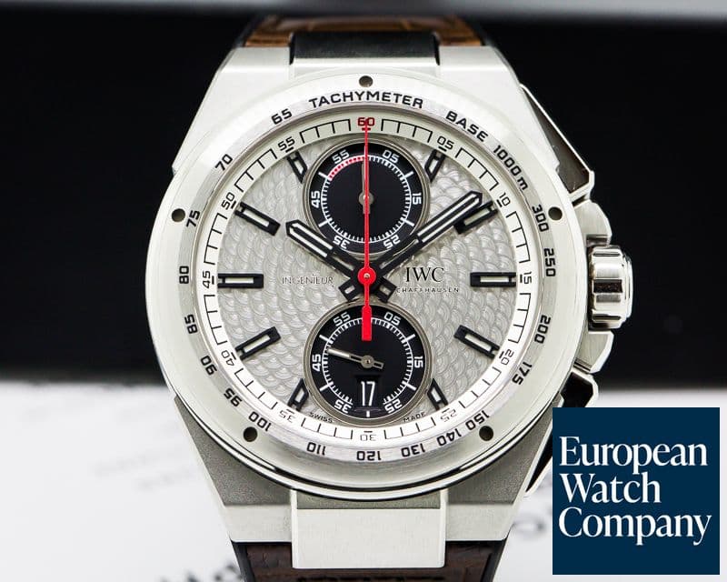 Image of IWC Ingenieur Chronograph Silberpfeil Limited Edition SS / Leather 