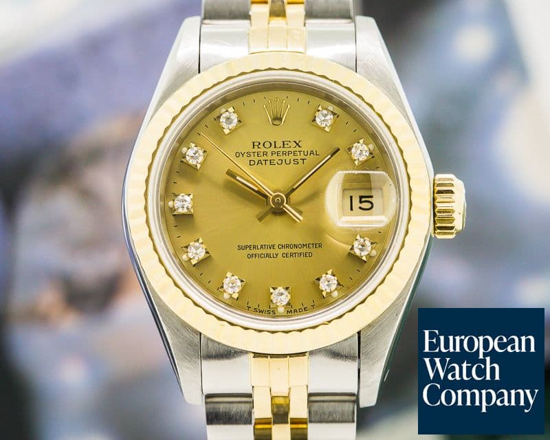 Image of Rolex Lady Datejust Champagne Diamond Dial Jubilee 18K / SS 