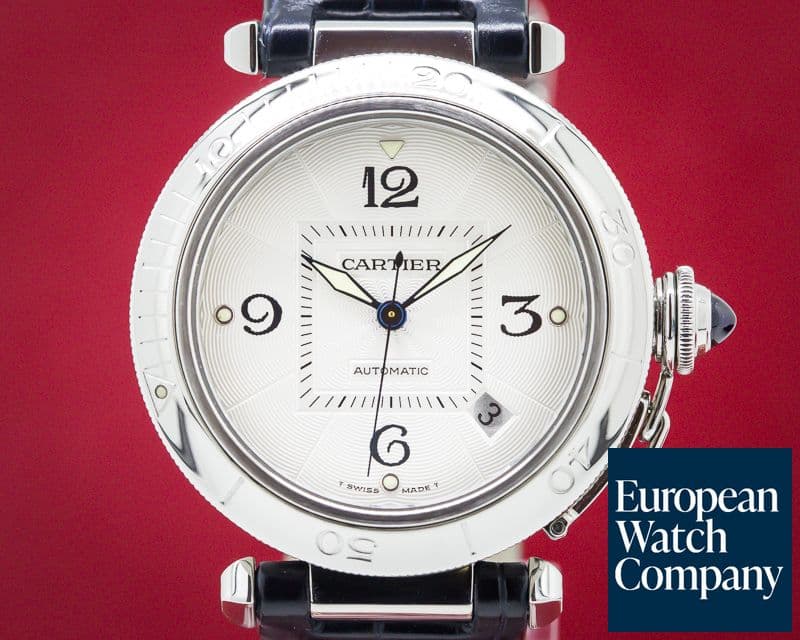 Image of Cartier Pasha Automatic Silver Dial SS / Strap 38MM