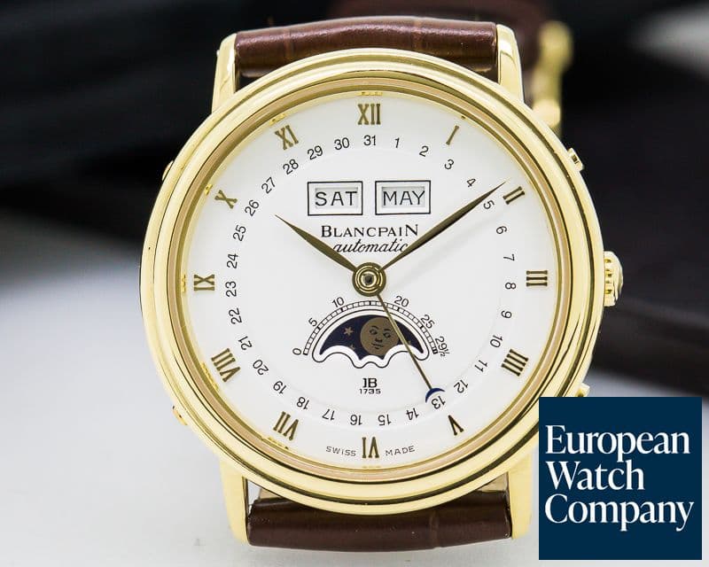 Image of Blancpain Triple Date Moon 18k Yellow Gold 34MM 