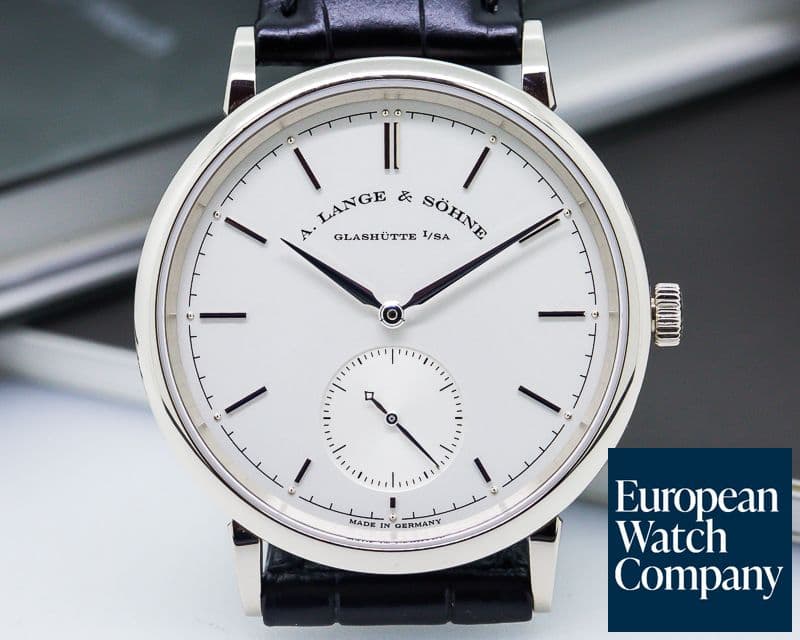Image of A. Lange and Sohne Saxonia Automatik 18K White Gold / Silver Dial