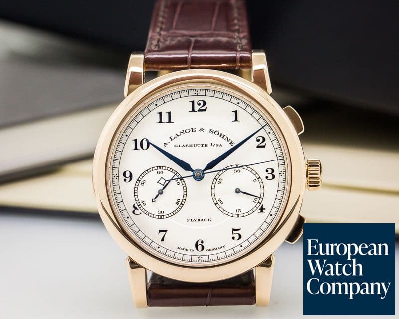 Image of A. Lange and Sohne 1815 Chronograph 18K Rose Gold Silver Dial  
