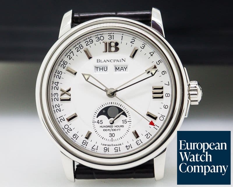 Image of Blancpain Triple Date Moon White Dial