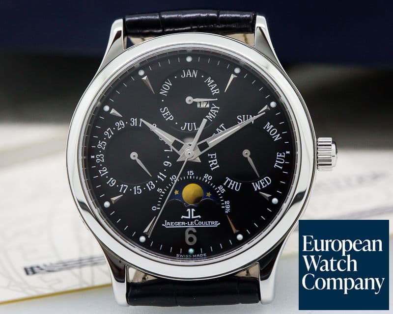 Image of Jaeger LeCoultre Master Perpetual SS Black Dial 
