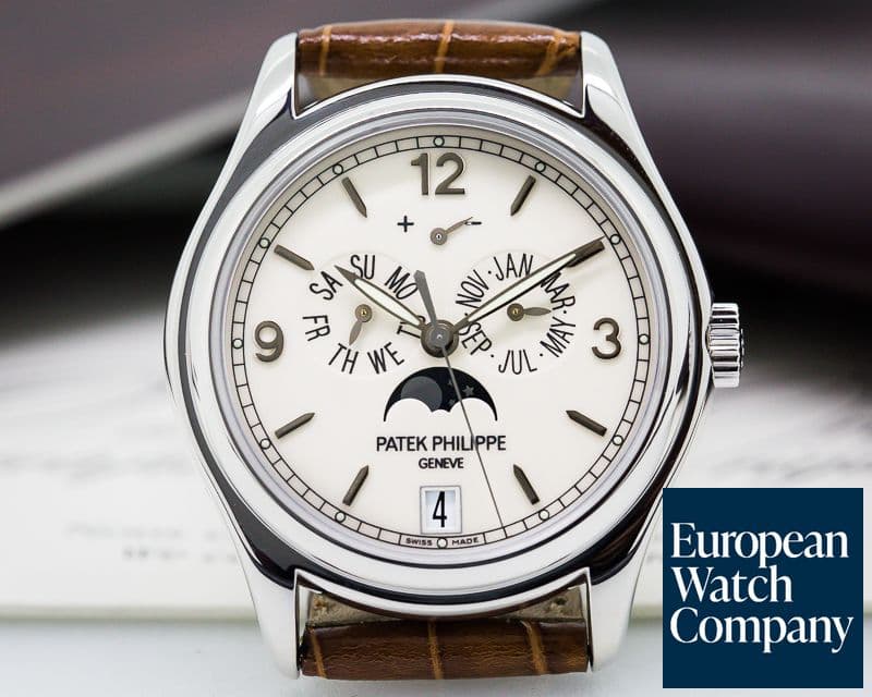 Image of Patek Philippe Annual Calendar 18K White Gold Porcelain Dial 

