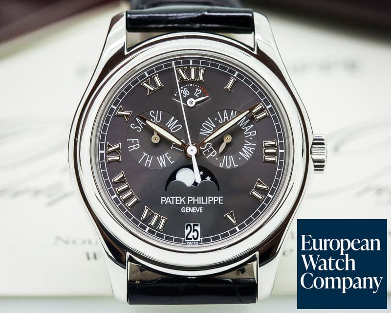 Image of Patek Philippe Annual Calendar Power Reserve Grey Dial Platinum 