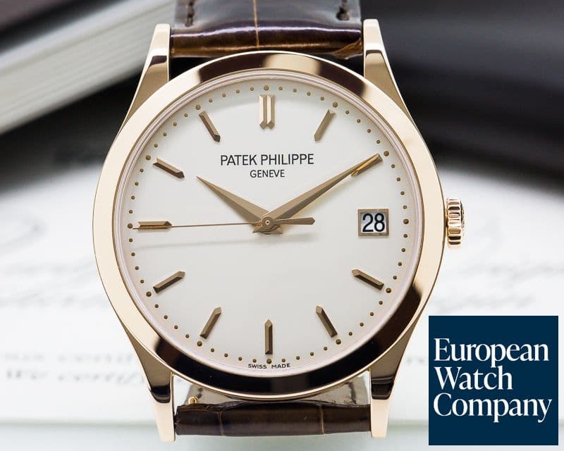 Image of Patek Philippe Calatrava 18K Rose Gold Silver Dial 