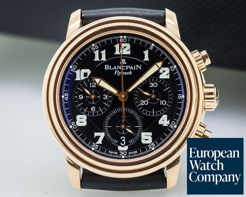 Image of Blancpain Flyback Chronograph Limited 18K Rose Gold / Strap 