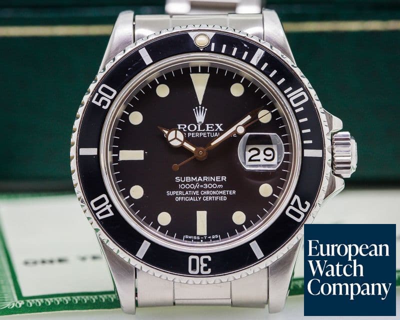 Image of Rolex Submariner Black Matte Dial SS FULL SET 