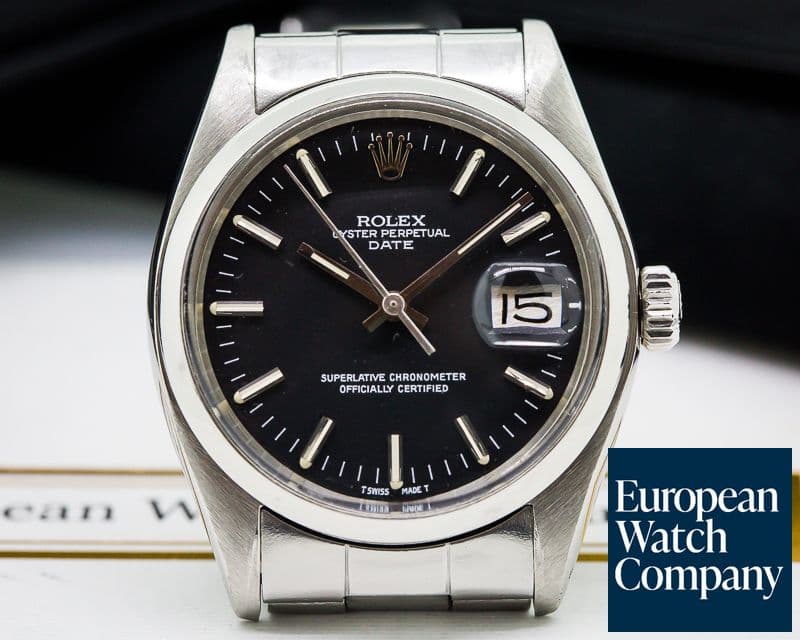 Image of Rolex Oyster Perpetual Date SS Black Dial
