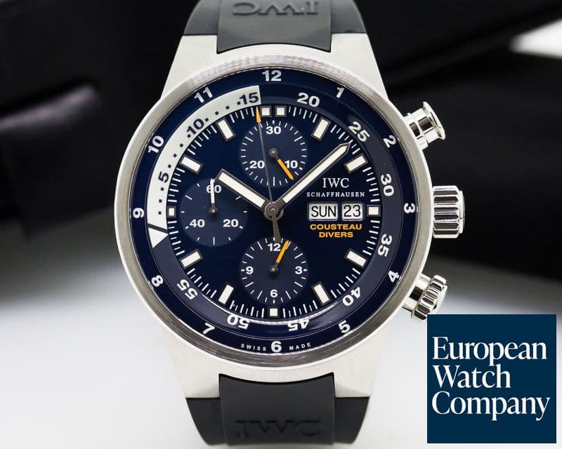 Image of IWC Aquatimer Cousteau Divers Blue / Limited
