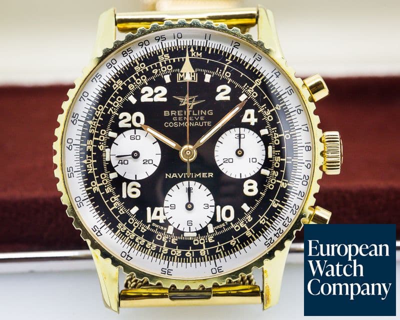 Image of Breitling Vintage Navitimer Cosmonaute Gold Plated Circa 1966