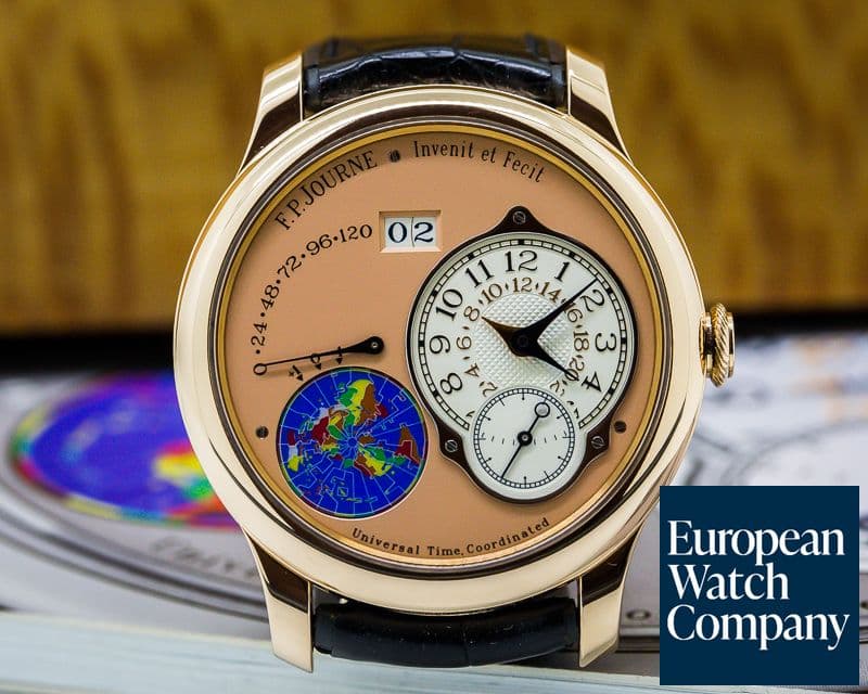 Image of F. P. Journe Octa UTC Rose Gold Silver Dial