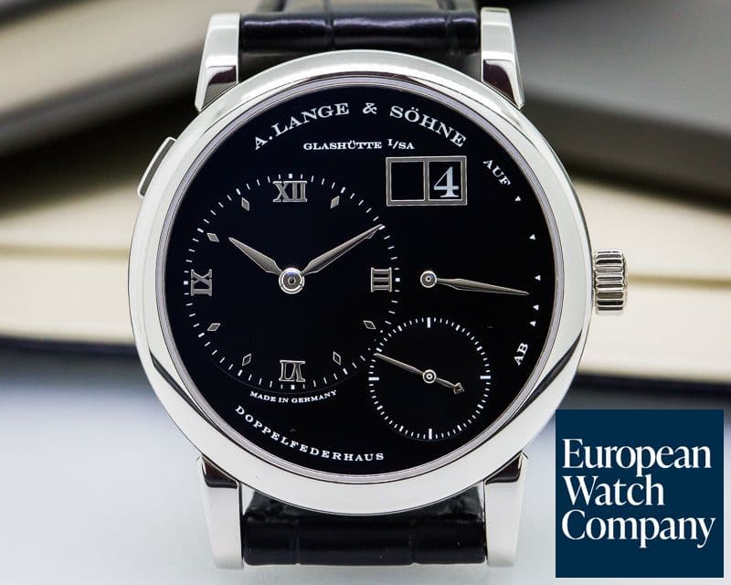 Image of A. Lange and Sohne Lange 1 Platinum Black Dial "DARTH"
