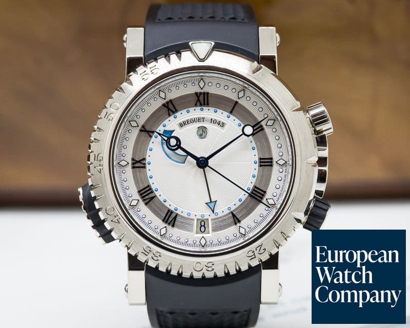 Image of Breguet Marine Royal Alarm 18K White / Rubber 