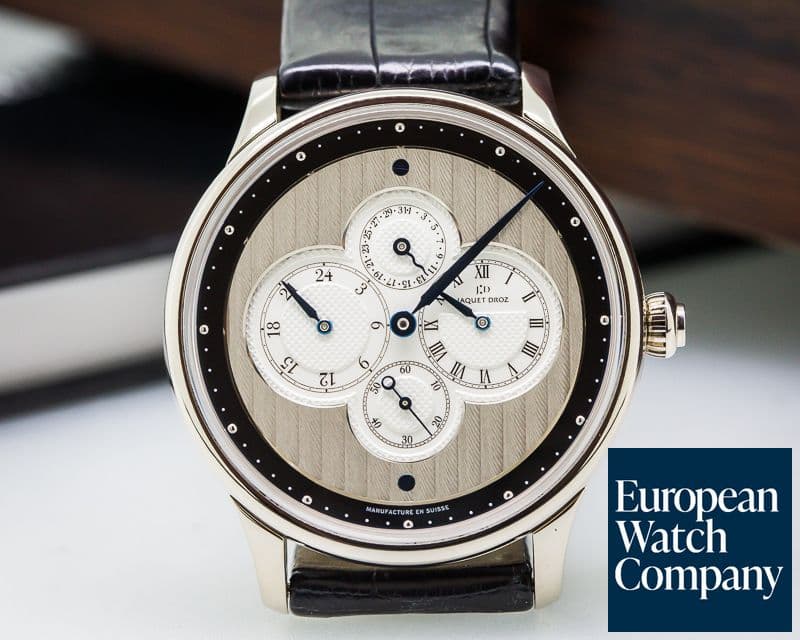 Image of Jaquet Droz Les Longitudes Circled Slate 18K White Gold 