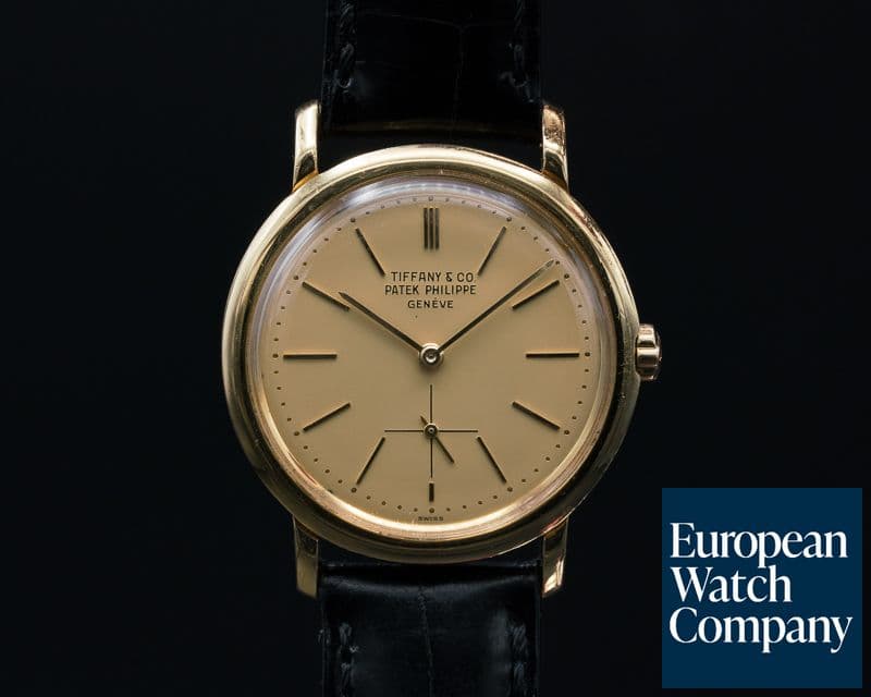 Image of Patek Philippe Vintage Automatic 18K / Champagne TIFFANY & CO Dial 