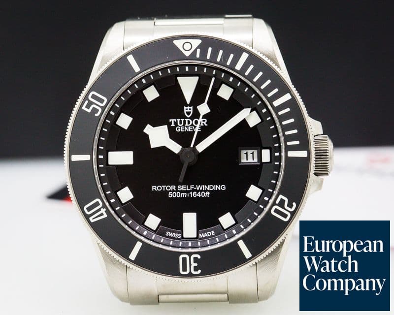 Image of Tudor Pelagos Black Dial Titanium / Bracelet