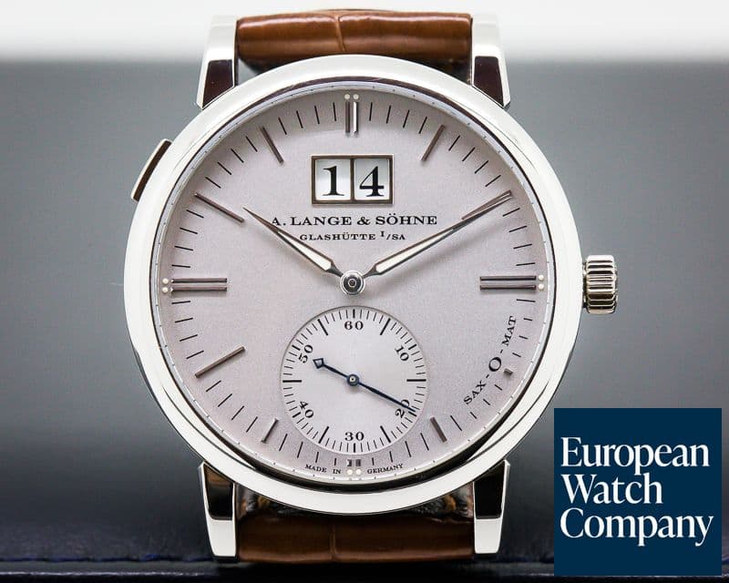 Image of A. Lange and Sohne Langematik Sax-O-Mat Big Date Automatic Platinum 