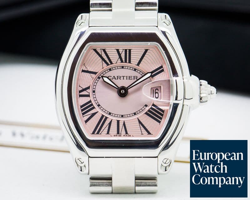Image of Cartier Roadster Ladies Pink Dial SS / SS 