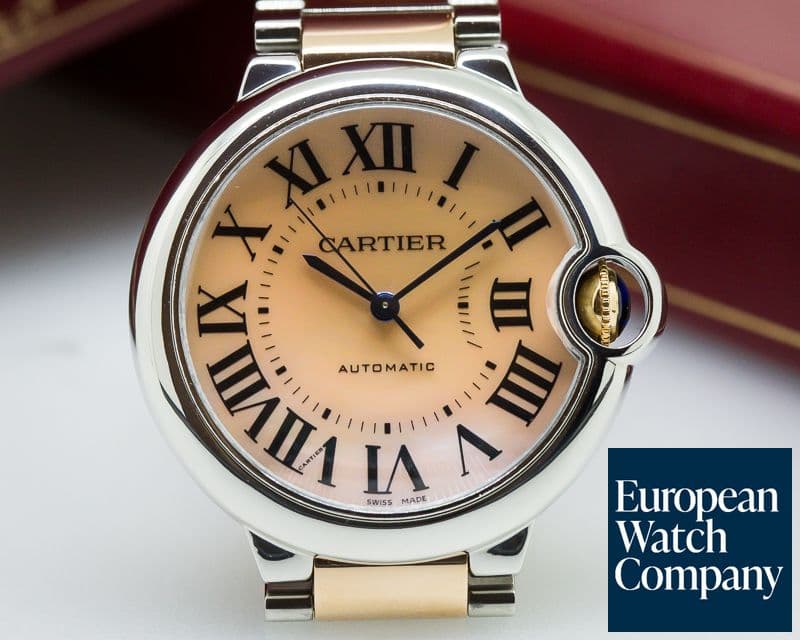 Image of Cartier Ballon Bleu Ladies SS / 18K Rose Gold Automatic