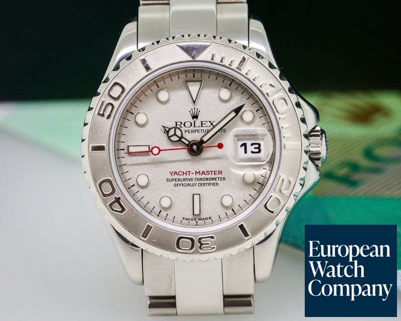 Image of Rolex Ladies Yacht Master SS / Platinum Bezel