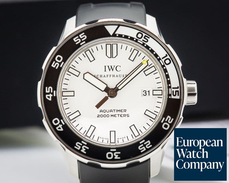 Image of IWC Aquatimer Automatic 2000 White Dial SS/Rubber 