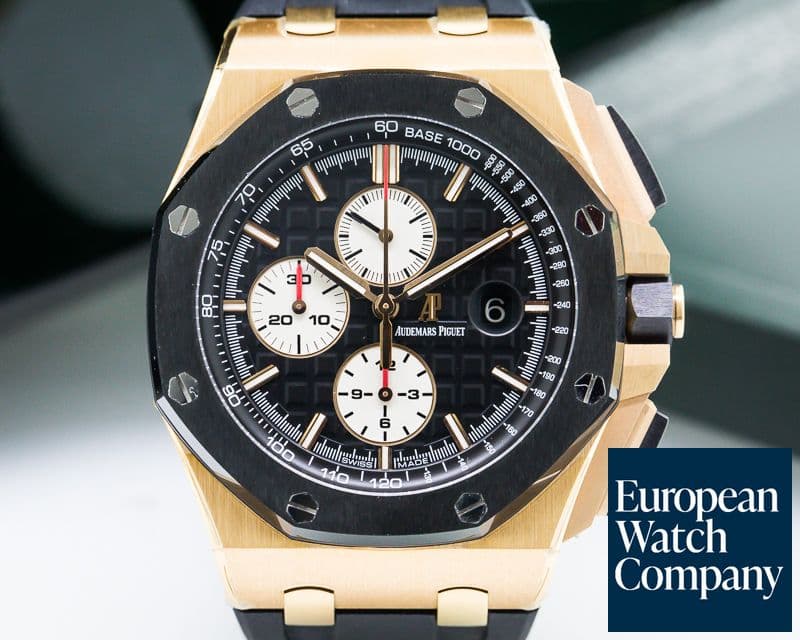 Image of Audemars Piguet Royal Oak Offshore Silver Dial Ceramic Bezel SS / Rubber