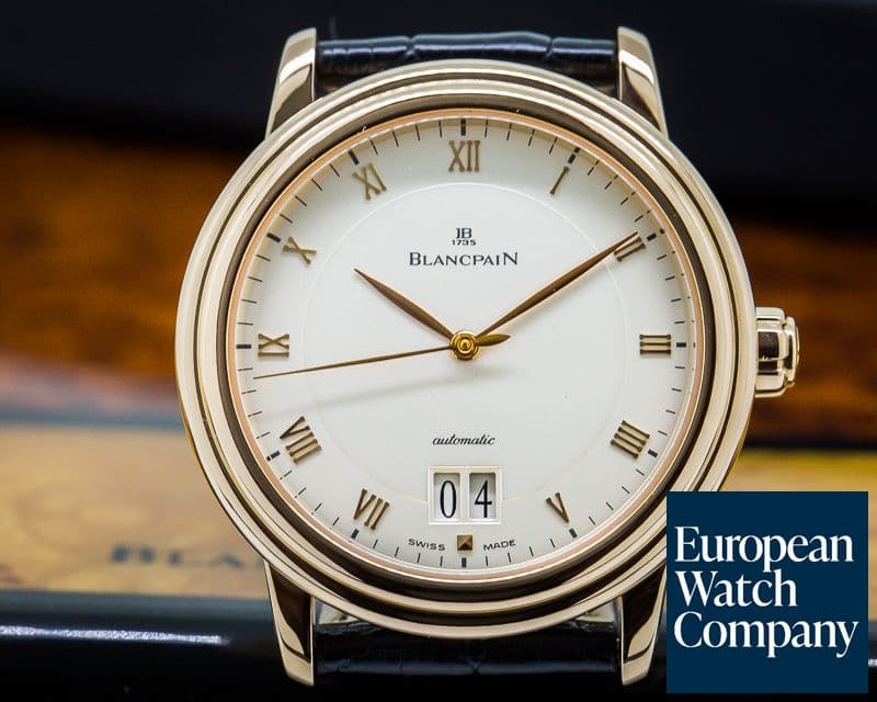 Image of Blancpain Villeret Big Date 18K Rose Gold