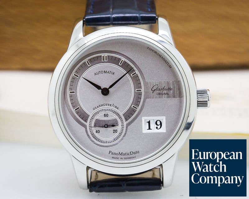 Image of Glashutte Original PanoMaticDate SS Silver Dial 