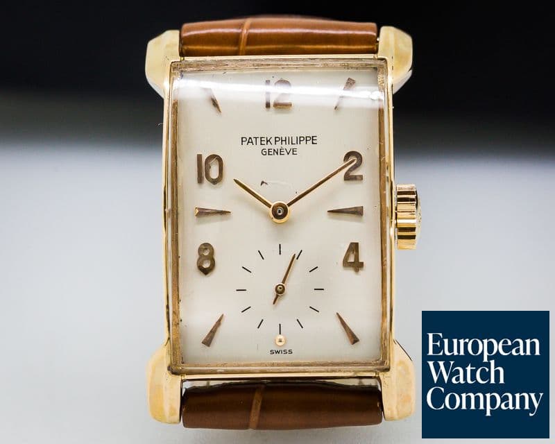 Image of Patek Philippe Vintage Rectangle Bunny Lugs 18K Rose Gold