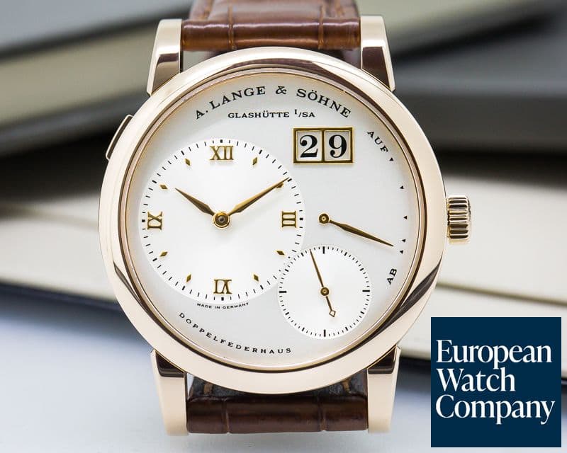 Image of A. Lange and Sohne Lange 1 18K Rose Gold Silver Dial