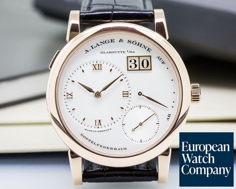 Image of A. Lange and Sohne Lange 1 18K Rose Gold Silver Dial