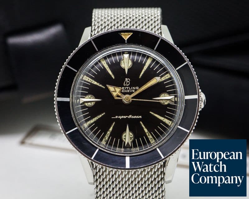 Image of Breitling Vintage Super Ocean 1004 Circa 1959 + Original Bracelet