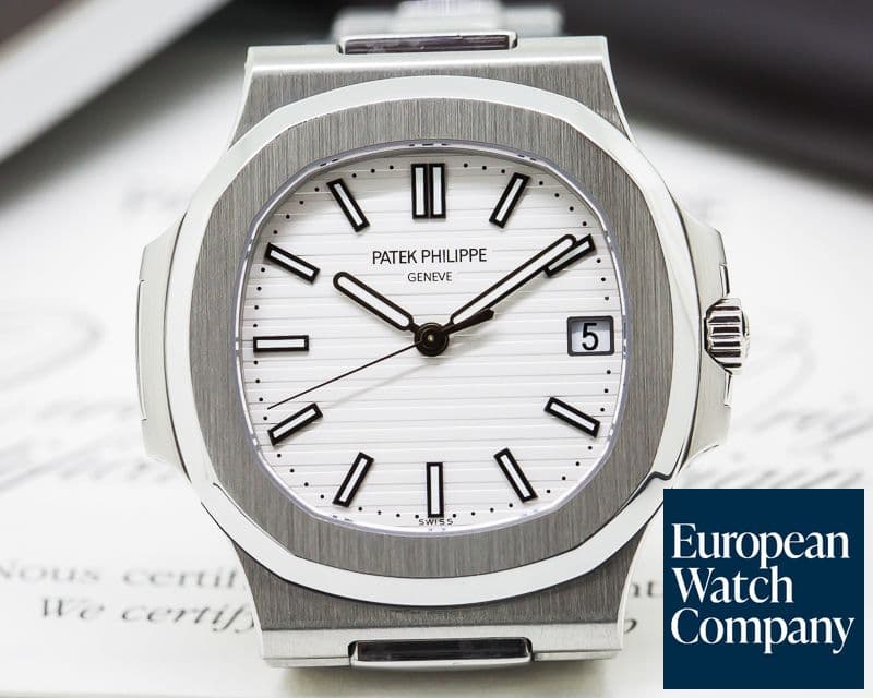 Image of Patek Philippe Jumbo Nautilus White Dial SS 