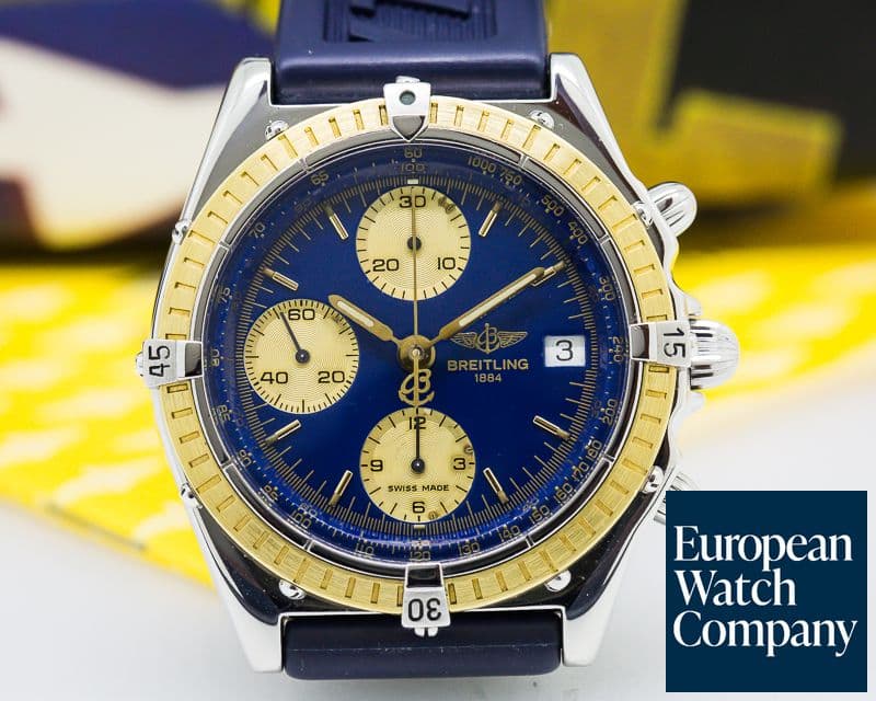 Image of Breitling Chronomat Chronograph 18K / SS Blue Dial 39MM