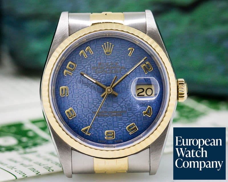 Image of Rolex Datejust Blue Jubilee Dial 18K / SS
